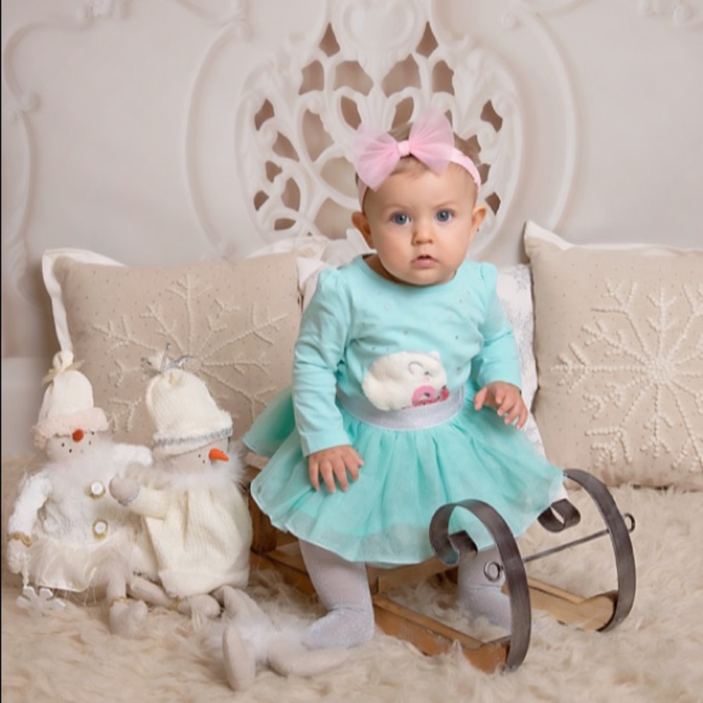 Gymboree “Enchanted Winter” 4 Piece Set 6-12M